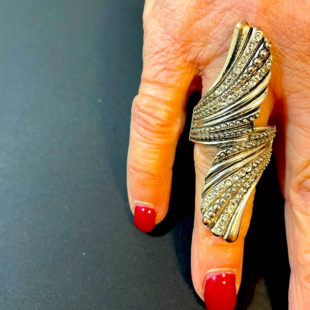 Large Double-fan shaped ring